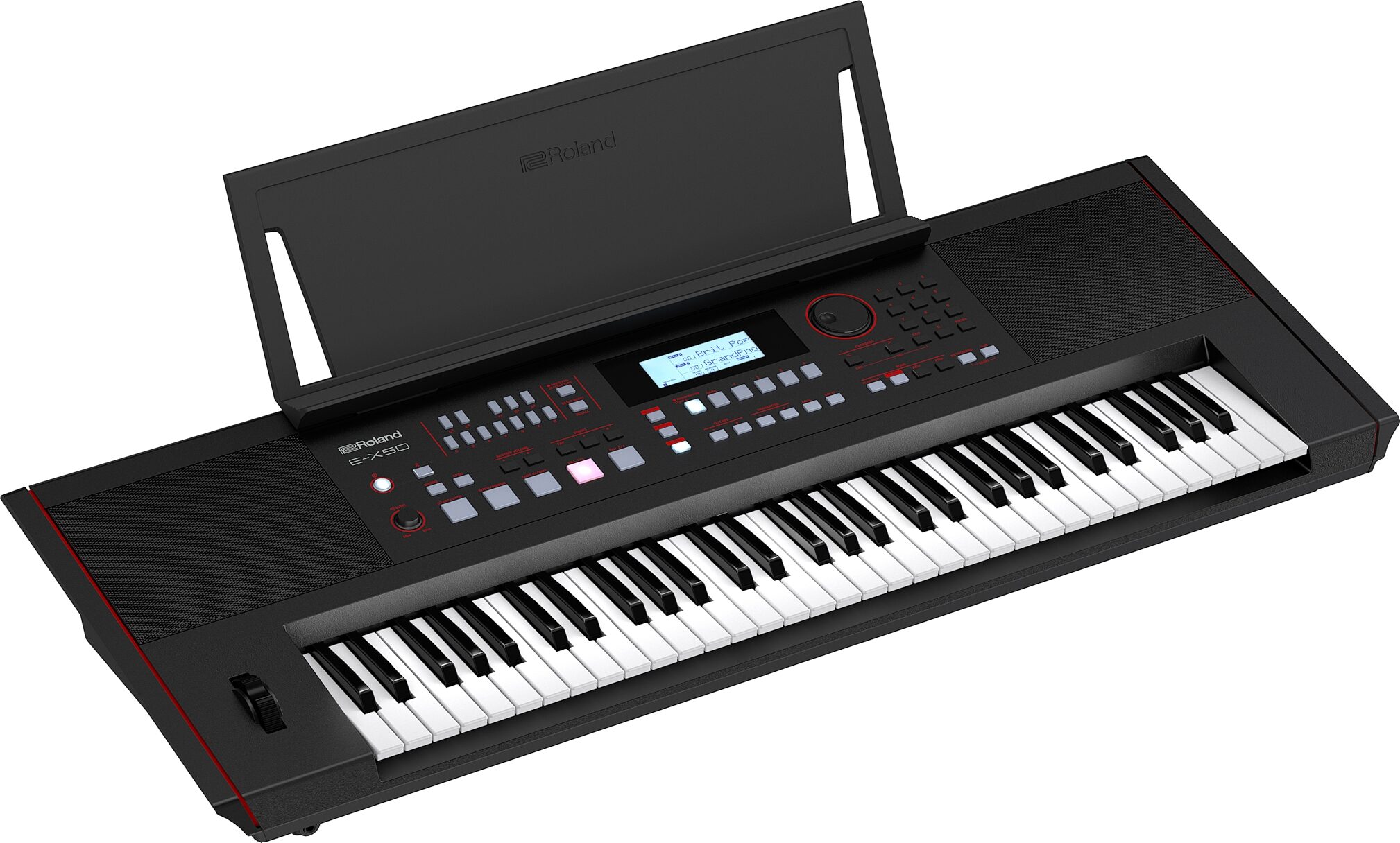 Roland - E-X50 Arranger Full-Size Keyboard with 61 Keys - Black - Image 5