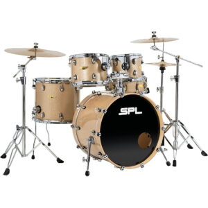 Sound Percussion Labs Velocity 5 Piece Complete Drum Set Gold Sequin