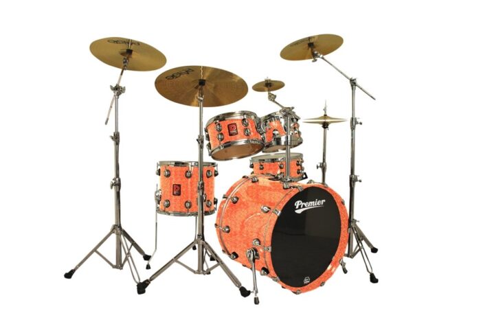 Premier Drums Premier Drums Genista Series 4289937OSX 5-Piece Maple Studio 22 Shell Pack, Drum Set (Burnt Orange Lacquer)