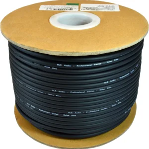 GLS Audio Bulk Microphone Cable 300' Black Mic -300ft Signal Mike Cable