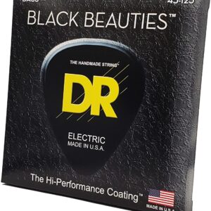 DR Strings Black Beauties Medium 5-String Bass Strings - Image 2