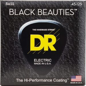 DR Strings Black Beauties Medium 5-String Bass Strings
