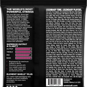Ernie Ball Super Slinky Cobalt 5-String Bass Guitar String Set.40-.125) - Image 2