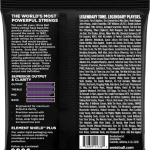 Ernie Ball 2738 Power Slinky Cobalt Electric Bass Guitar Strings - .050-.135 5-string - Image 2