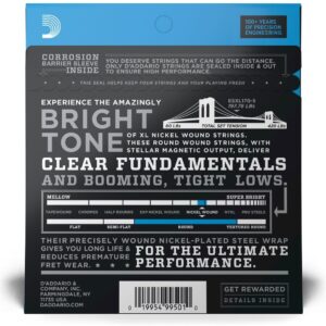 D'Addario EXL1705 XL 5-String Nickel Wound Bass Strings Regular Light, Long - Image 2