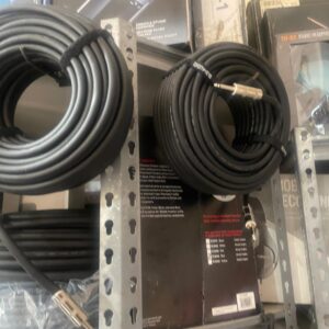 GLS Audio Speaker Cable 1/4" to 1/4" - 12 AWG Professional Bass/Guitar Speaker Cable for Amp - Black, 100 Ft. - Image 3