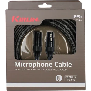 KIRLIN MPQ-220BG Stage Microphone Cable 25 ft.