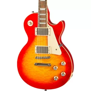 Epiphone Les Paul Standard '60s Quilt Top Limited-Edition Electric Guitar Faded Cherry Sunburst - Image 3