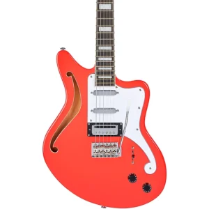 D'Angelico Premier Series Bedford SH Limited-Edition Electric Guitar With Tremolo Fiesta Red - Image 5