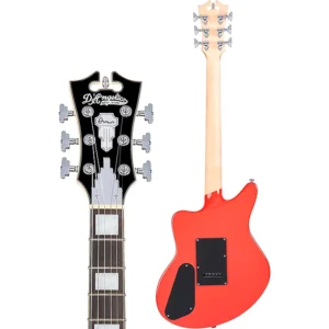 D'Angelico Premier Series Bedford SH Limited-Edition Electric Guitar With Tremolo Fiesta Red - Image 3