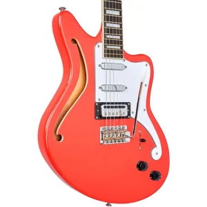D'Angelico Premier Series Bedford SH Limited-Edition Electric Guitar With Tremolo Fiesta Red - Image 2