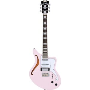 D'Angelico Premier Series Bedford SH Limited-Edition Electric Guitar With Tremolo Shell Pink - Image 2