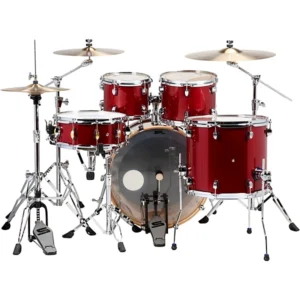 Sound Percussion Labs Velocity 5 Piece Complete Drum Set Ruby Sequin - Image 2