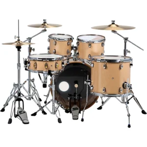 Sound Percussion Labs Velocity 5 Piece Complete Drum Set Gold Sequin - Image 2