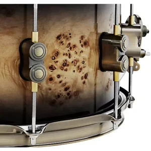 PDP by DW Limited Mapa Burl Snare Drum 14 x 5.5 in. Black Burst - Image 2