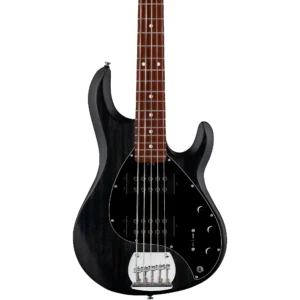Sterling by Music Man StingRay Ray5HH Limited-Edition 5-String Bass Guitar Trans Black Satin - Image 2