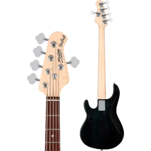 Sterling by Music Man StingRay Ray5HH Limited-Edition 5-String Bass Guitar Trans Black Satin - Image 4