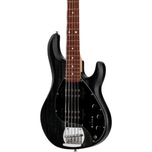 Sterling by Music Man StingRay Ray5HH Limited-Edition 5-String Bass Guitar Trans Black Satin - Image 5