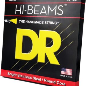 DR Strings MR545 Hi-Beams 5-String Electric Bass Strings (Medium, .45-.125) - Image 2