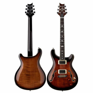 PRS SE Hollowbody II Electric Guitar - Black Gold Burst - Image 2