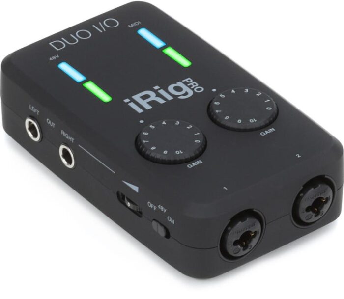 IK Multimedia iRig Pro Duo I/O 2-channel Audio/MIDI Interface for iOS, Android, and Mac/PC