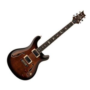 PRS SE Hollowbody II Electric Guitar - Black Gold Burst - Image 3