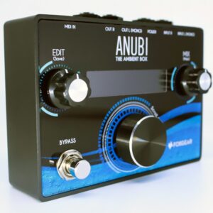 FOXGEAR Anubi Ambient Box Reverb Effects Pedal Black & Blue - Image 4