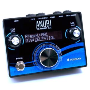 FOXGEAR Anubi Ambient Box Reverb Effects Pedal Black & Blue - Image 6