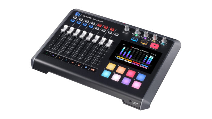 Tascam Mixcast 4 Podcast Mixer, Recorder, and USB Audio Interface