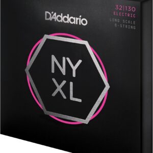 D'Addario NYXL 6-String Electric Bass String Pack .32-.130 Light - Image 2