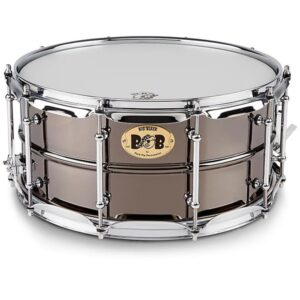 Pork Pie Big Black Brass Snare Drum