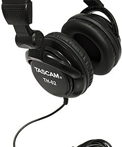 Tascam TH-02 Closed Back Studio Headphones, Black - Image 2
