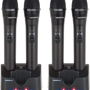 VocoPro UHF-5805 4-Channel Rechargeable Handheld Wireless Microphone System - Image 3